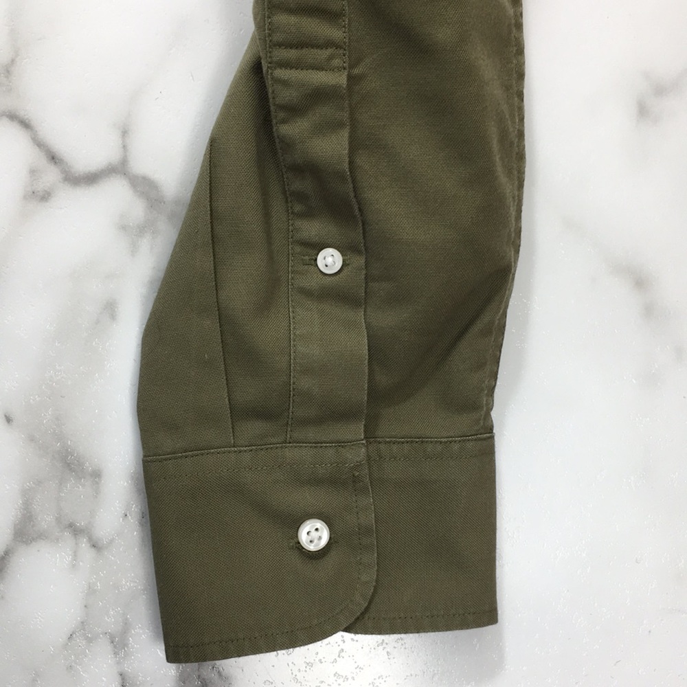 J. Crew All Cotton Oxford Green Classic Button Down Shirt Mens XL Long Sleeve - Picture 14 of 14